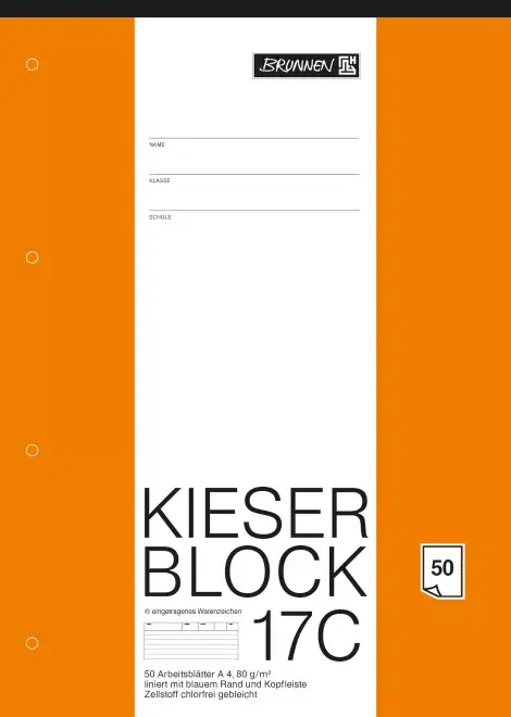 Brunnen 1042927 Līnēts burtnīcu papīrs A4