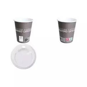 Disposable coffee cups HYGOSTAR HYGOSTAR 0.2 l – single-use paper cups 200 ml