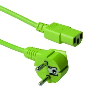 Power cord CEE 7/7 male angled ACT AK5138 1.8m