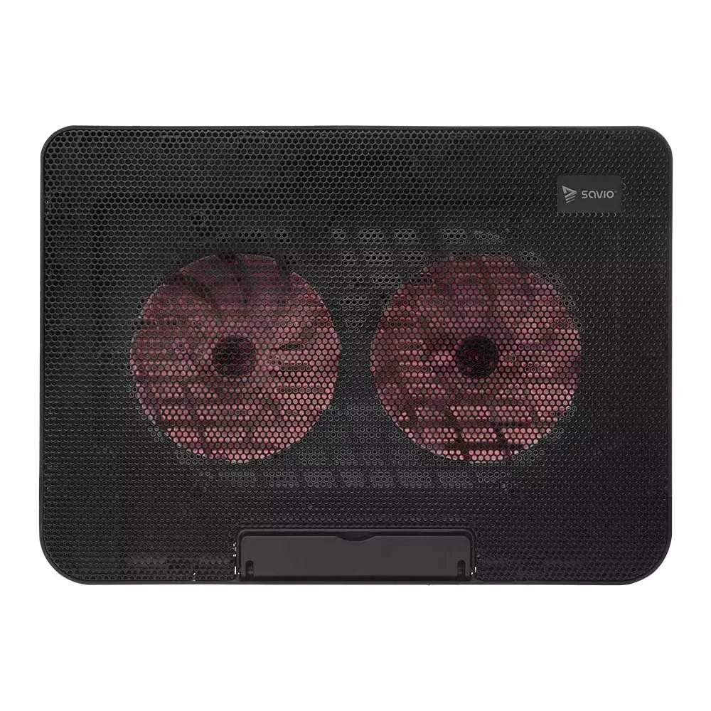 Dzesēšanas paliktnis SAVIO COS-02 — 2 ventilatori, USB Photo 2