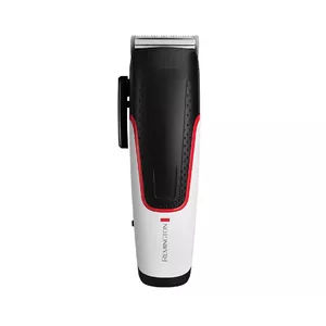Hair trimmer Remington HC500 — adjustable comb, stainless steel cutter, 1.5 mm–25 mm, cordless/AC (Black/White)
