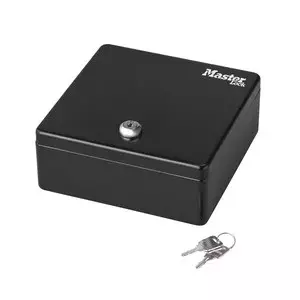 MASTER LOCK Mazs naudas un atslēgu seifs Melns Tērauds 170x170x75mm