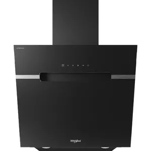 Настенная вытяжка WHIRLPOOL WHVS 61F LT DP K — Ø150 мм патрубок, 4 скорости, алюминиевый жироулавливатель, чёрная