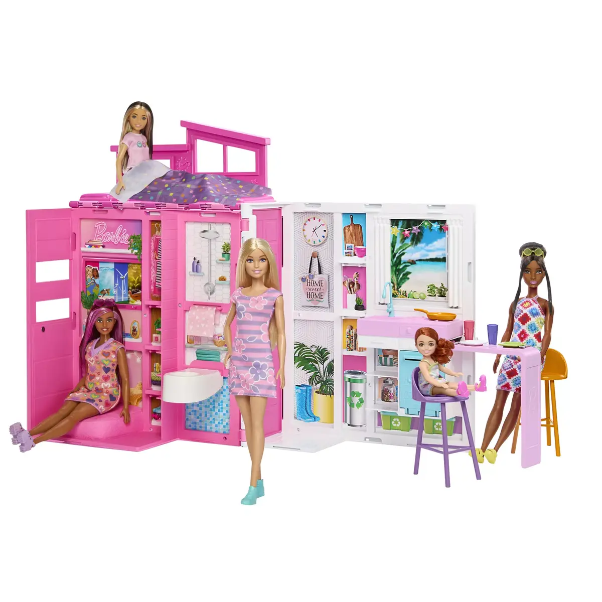 Barbie Getaway House lelle un spēļu komplekts MATTEL Photo 2