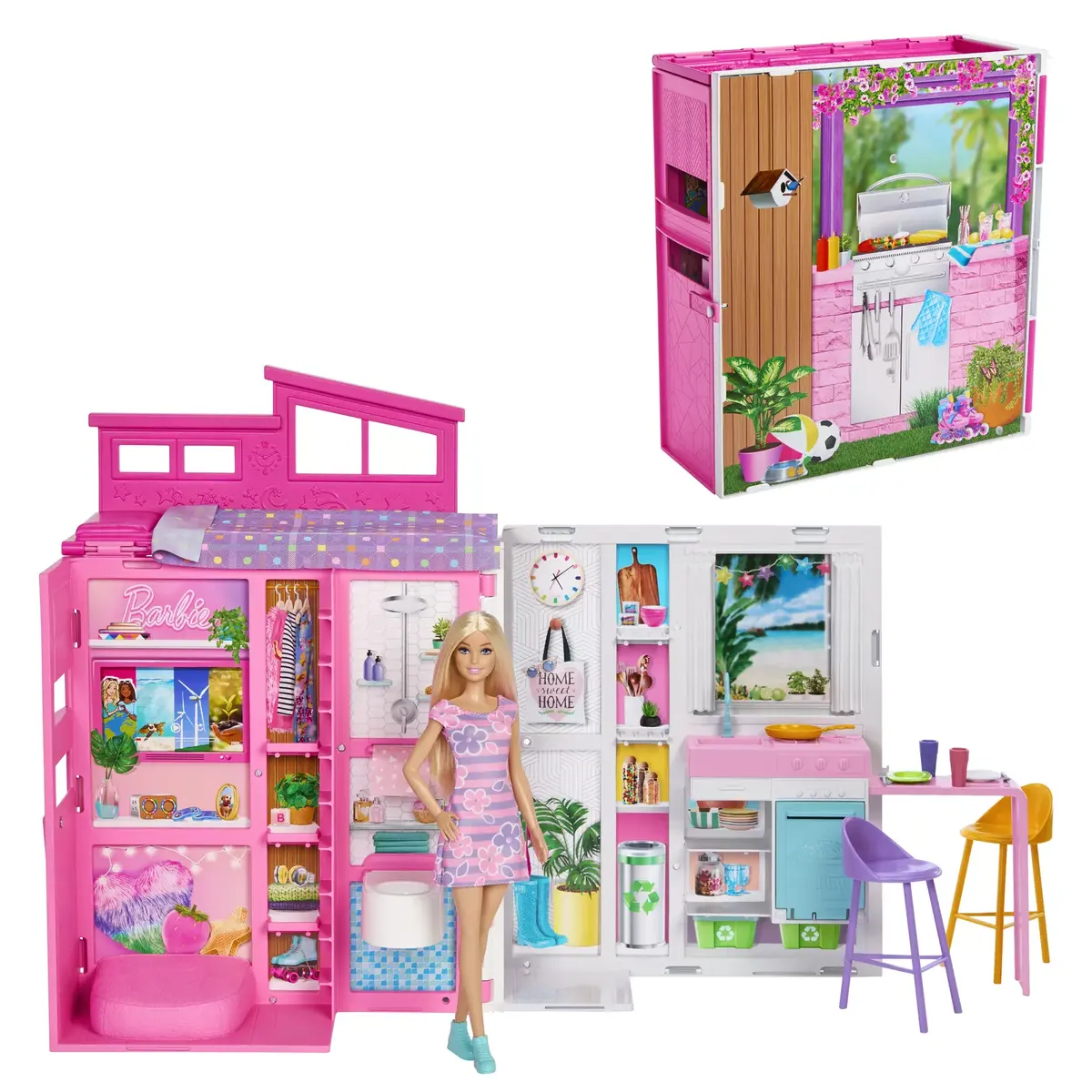 Barbie Getaway House lelle un spēļu komplekts MATTEL Photo 9