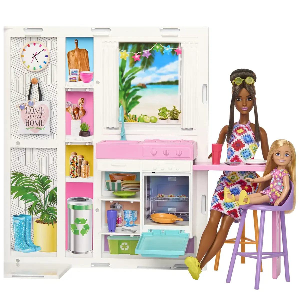 Barbie Getaway House lelle un spēļu komplekts MATTEL Photo 10