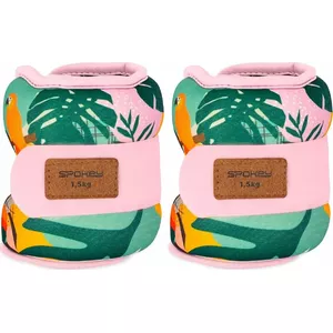 Potīšu un plaukstu svaru komplekts SPOKEY HOME JUNGLE 2×1,5 kg — treniņu svari rokām un kājām