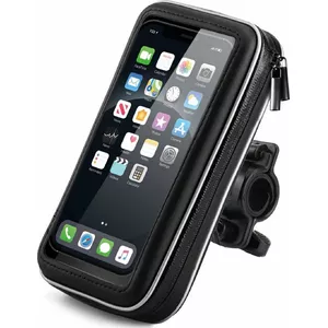 Phone holder Wozinsky for bicycle motorcycle scooter, universal mount, black (WBHBK7)