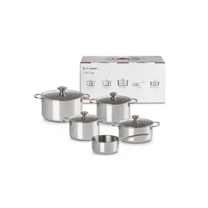 Набор посуды Le Creuset 5 предметов из нержавеющей стали, кастрюли Ø16/18/20 см