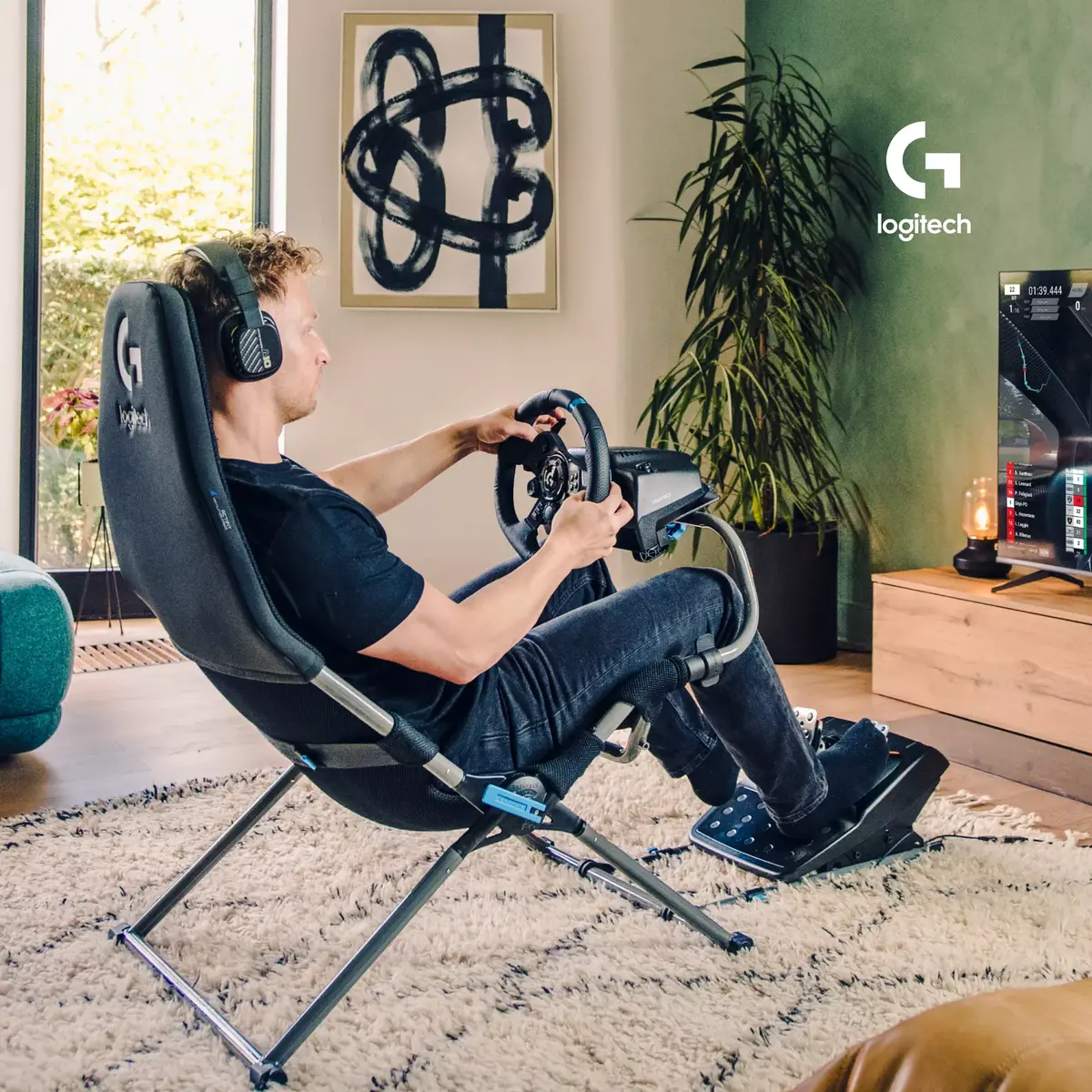 Игровое кресло Playseat Challenge X Logitech G Edition Photo 15