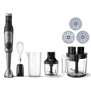 Погружной блендер Philips 5000 Series HR2685/00 мощностью 1200 Вт с чашей емкостью 1.7 л, технологией ProMix и плавной регулировкой скорости