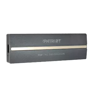 Внешний корпус для NVMe M.2 PCIe SSD PATRIOT PV810UPNGM — USB-C 3.2 Gen 2, поддержка 2230/2242/2260/2280, до 8 ТБ, алюминий, серый