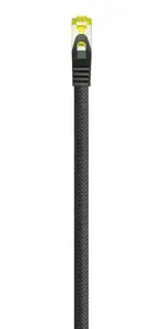 Python® Series Cat7 S/FTP (S‑STP) tīkla kabelis 1 m, RJ‑45—RJ‑45, 10GBase‑T, melns