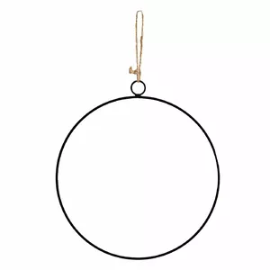 Decor ring round 30 cm black BESK 9109526