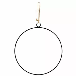Decor ring 40 cm, BESK 9109533 — round black decorative ring