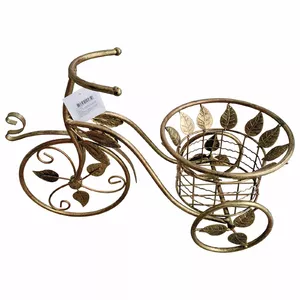 BESK Flower Pot Holder Bicycle Metal Single 43x20x30 cm