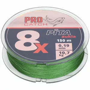 Fishing line Pro Catch X8 0.19 mm 150 m Green braided superline