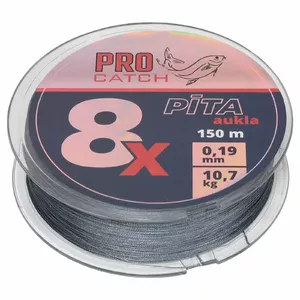 Braided Fishing Line Pro Catch Pro Catch X8 0.19 mm 150 m Grey