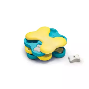 Interaktīva suņu rotaļlieta-puzle Outward Hound Tornado — zila/dzeltena, 184.2×247.7×78 mm