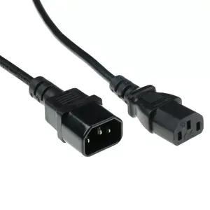 Power cord C13 - C14 black 1.8 m ACT