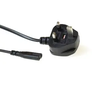 Power cord ACT Powercord UK plug - C7 black 1.8 m