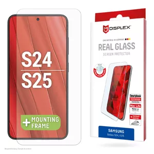 Защитное стекло Displex для Samsung Galaxy S24/S25 устойчивое к царапинам