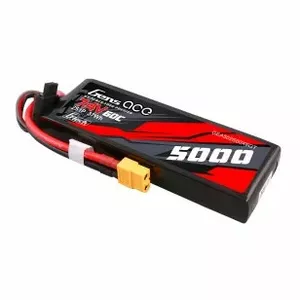 Battery Gens ace G-Tech 5000mAh 7.4V 60C 2S1P LiPo in PC case with XT60 plug