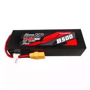 Battery pack Gens ace G-Tech 8500mAh 14.8V 60C 4S1P LiPo with PC case and XT90 plug