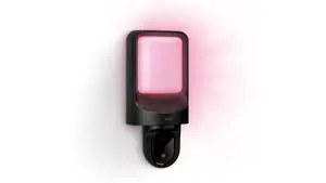 WiZ Outdoor Wall Light with IP Security Camera Black Metal Wireless 1080p Full HD 30 fps 120 Degree FOV 10 m Night Vision
