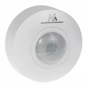 Ceiling motion PIR sensor MACLEAN MCE314W — 6 m detection range, ceiling-mounted