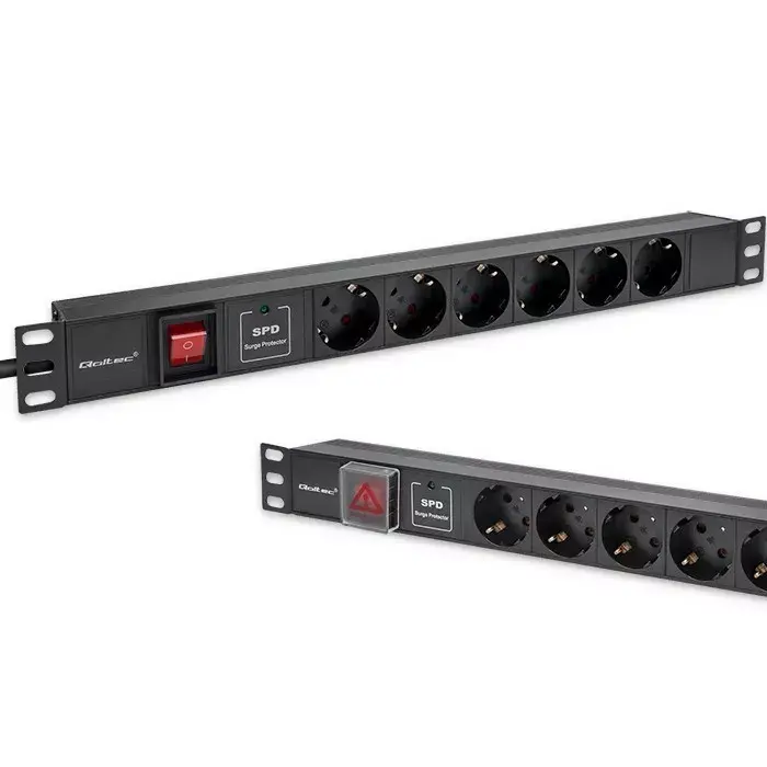 QOLTEC PDU 1U 16A 6xSCHUKO 1.8м Photo 4