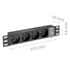 Qoltec 10 collu 1U statīva strāvas bloks 4x French Photo 7