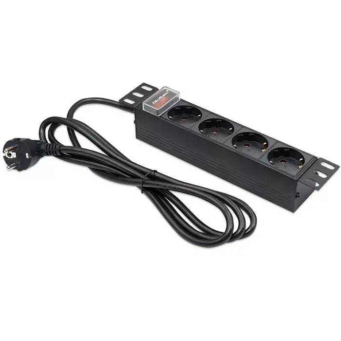 Сетевой фильтр QOLTEC 54603 — 1U, 16A, 4× SCHUKO Photo 6