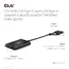Club 3D CSV-1478 USB-C uz 2× DisplayPort 4K60Hz Photo 4