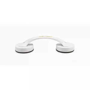 Suction cup holder Qmed DRQM6D0AAXXXP — technopolymer wall mount, 20 cm depth, max load 30 kg, white, 65×53 mm