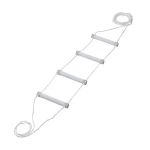 Rehabilitation bed ladder Qmed DRQM3G0AAXXXP, 4 steps, polyethylene, max load 90 kg, fluorescent, rung width 25 cm