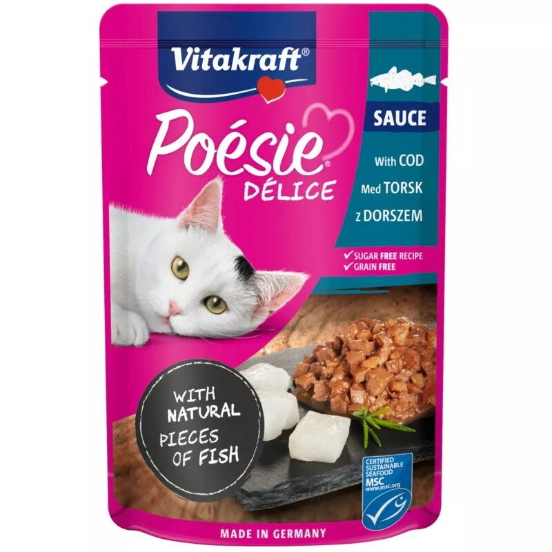 Mitrs kaķu barība Vitakraft Poesie Delice