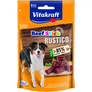 Лакомство для собак Vitakraft Beef Stick Rustico 55 г — жевательное, вкус говядины, белок 30%, жир 25%