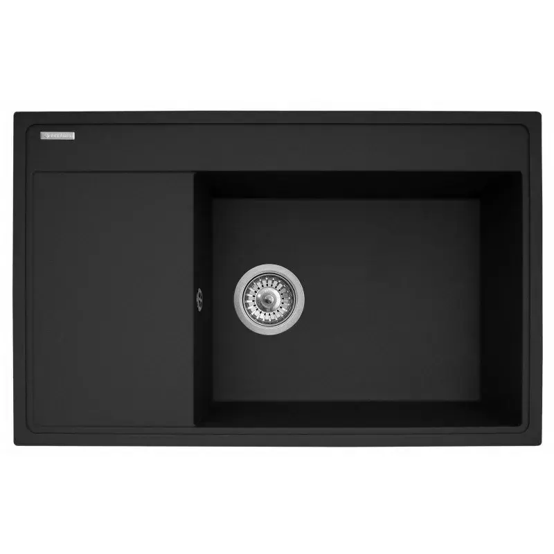 PYRAMIS CAMEA 79x50 kitchen sink set with IDEA Black faucet Photo 2