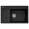 PYRAMIS CAMEA 79x50 kitchen sink set with IDEA Black faucet Photo 2