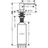Sienas ziepju dozators hansgrohe A41 40438000 Photo 2