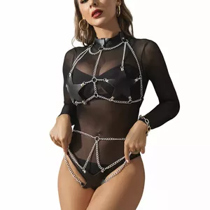 Поясной боди-стреп SUBBLIME D-239277 с цепочкой-звездой One Size