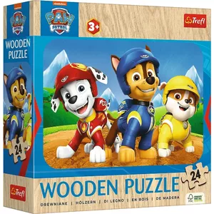 Пазл TREFL деревянный 24 элемента Paw Patrol — 24 элемента детский деревянный пазл