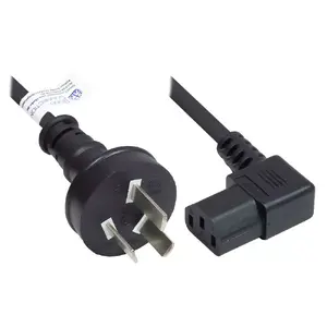 Кабель питания Alcasa P8031-S018 черный 1.8м