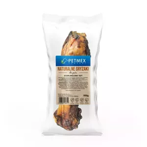Жевательная косточка PETMEX Beef foot 850 г — натуральная прочная твердую лакомство, 300 мм, гипоаллергенная для взрослых собак средних/крупных пород