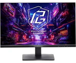 Asrock Phantom Gaming PG27QFT1B Computer Monitor 27" Quad HD 2560 x 1440 IPS LED Black 180Hz 1ms AMD FreeSync Built-in Speakers