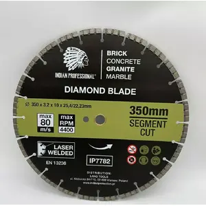 Диск алмазный Indian Professional IP7782 350 мм Turbo Segment — для резки бетона и камня