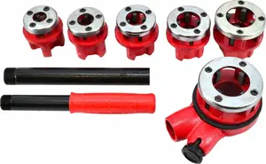 Pipe Threading Machine Set AWTools AW20613 with 6 Dies 1/4"–1-1/4" in Carry Case