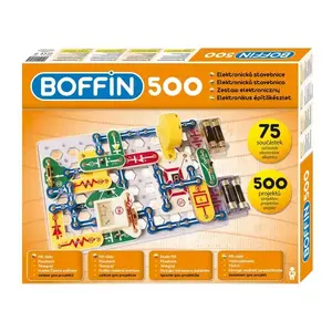 Electronic kit Boffin BOFFIN I 500 — engineering learning set, recommended age 8+, orange