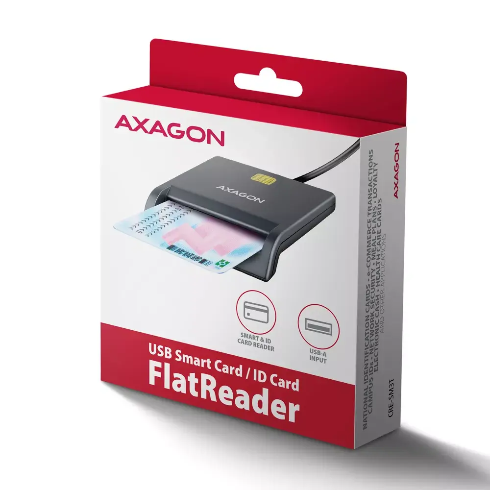 Axagon CRE-SM3T USB Смарт-картридер Photo 7